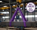 1 Ton Polyester Gözlü Sapan 6:1 Kalite - Görsel 2