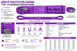 1 Ton Polyester Gözlü Sapan 7:1 Kalite - Görsel 3