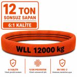 12 Ton Polyester Sonsuz Sapan 6:1 Kalite