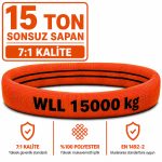 15 Ton Polyester Sonsuz Sapan 7:1 Kalite