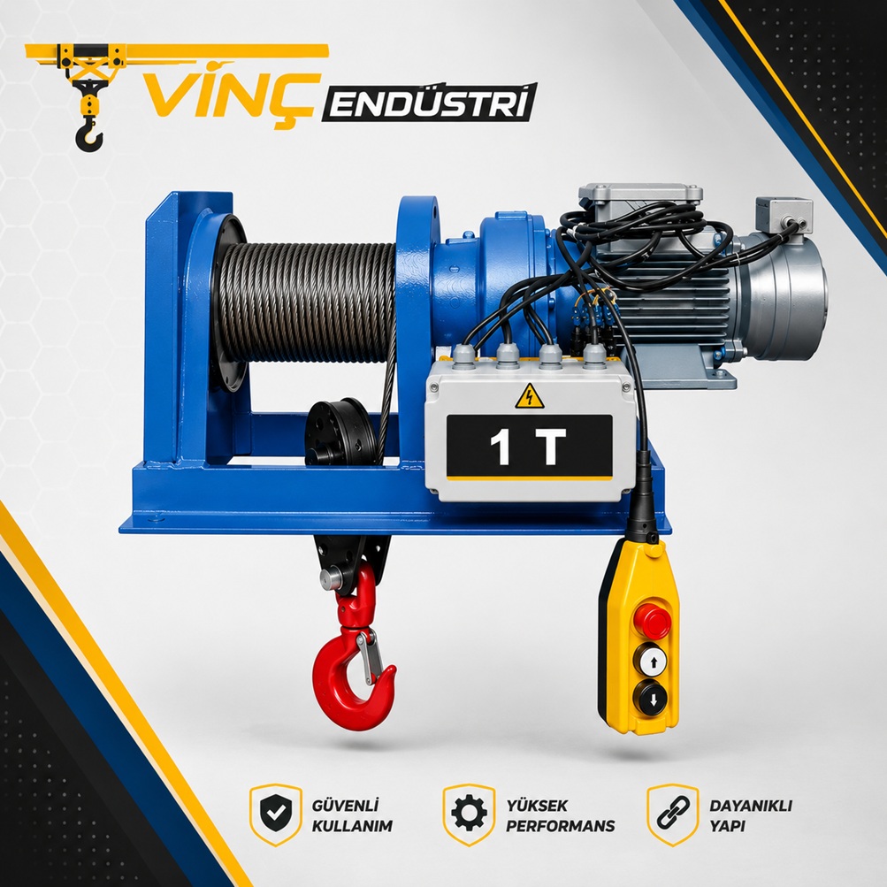 1t-sabit-yuk-vinci 1000kg Sabit Yük Vinci - Görsel 1
