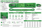 2 Ton Polyester Gözlü Sapan 7:1 Kalite - Görsel 3