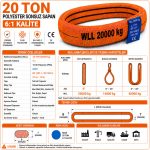 20 Ton Polyester Sonsuz Sapan 6:1 Kalite - Görsel 3