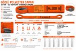 20 Ton Polyester Gözlü Sapan 7:1 Kalite - Görsel 3