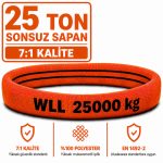 25 Ton Polyester Sonsuz Sapan 7:1 Kalite