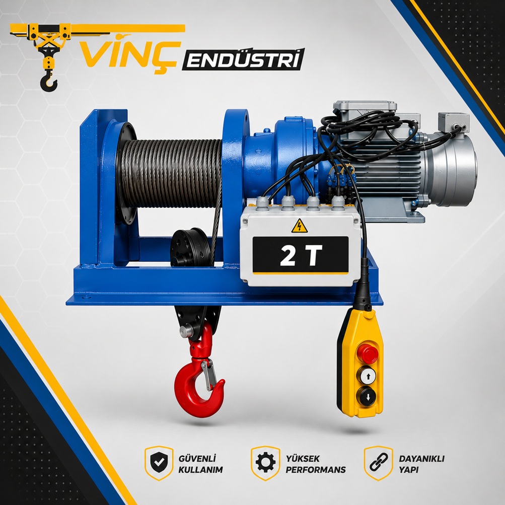 2t-sabit-yuk-vinci 2000kg Sabit Yük Vinci - Görsel 1