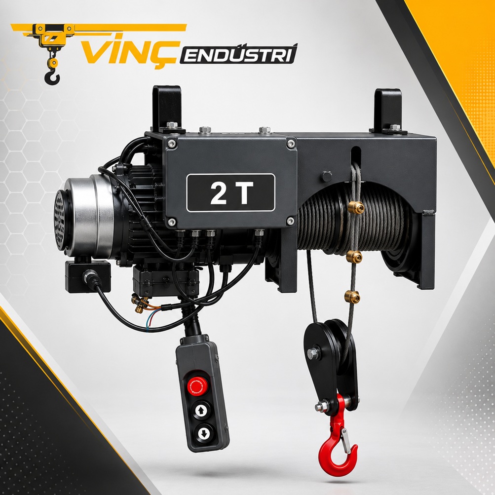 2ton-u-baglantili-vinc 2 Ton U Bağlantılı Sabit Vinç - Görsel 1