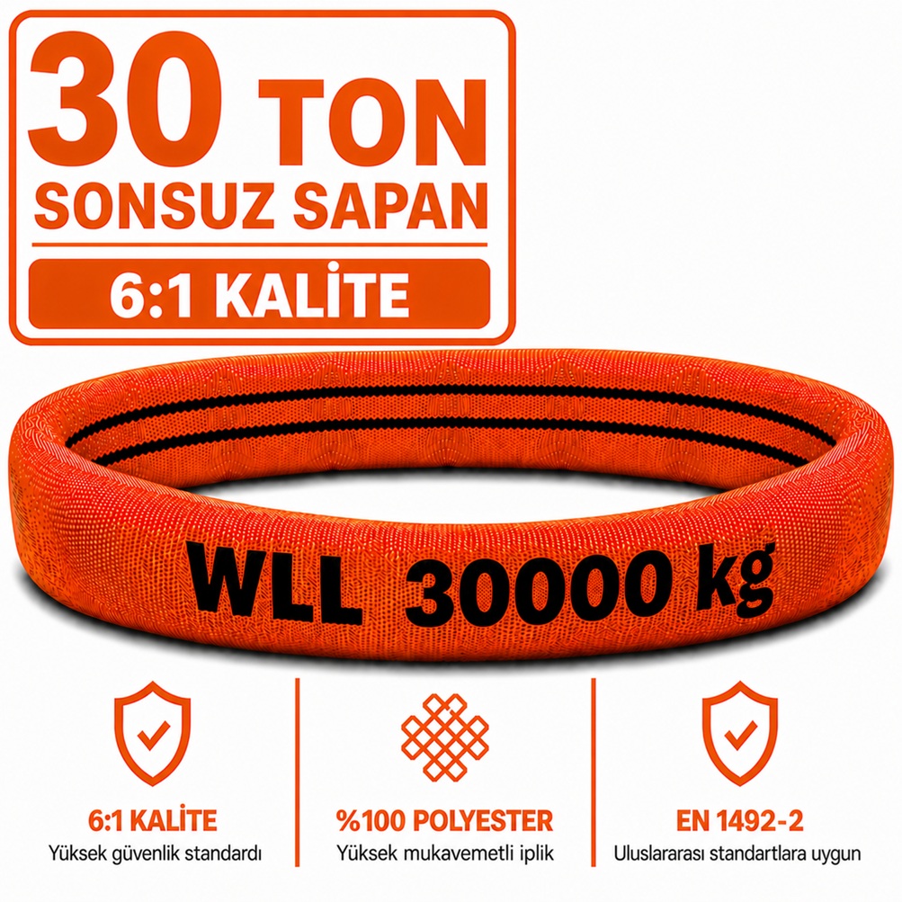 30-ton-61-kalite-sonsuz-sapan-gorsel 30 Ton Polyester Sonsuz Sapan 6:1 Kalite - Görsel 1