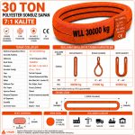 30 Ton Polyester Sonsuz Sapan 7:1 Kalite - Görsel 3