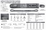 4 Ton Polyester Gözlü Sapan 6:1 Kalite - Görsel 3