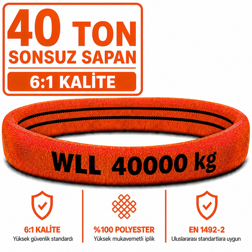 40-ton-61-kalite-sonsuz-sapan-gorsel 40 Ton Polyester Sonsuz Sapan 6:1 Kalite - Görsel 1