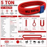 5 Ton Polyester Sonsuz Sapan 6:1 Kalite - Görsel 3