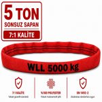 5 Ton Polyester Sonsuz Sapan 7:1 Kalite