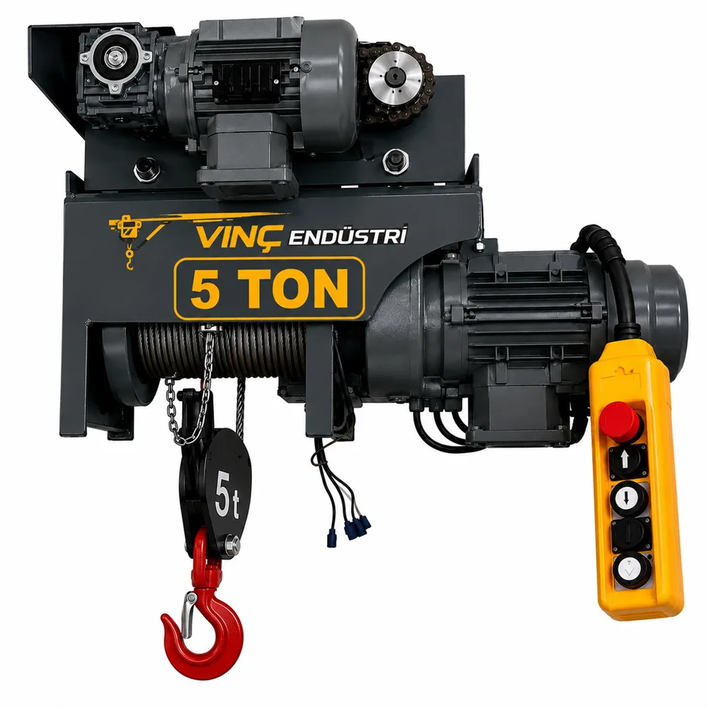 5 Ton Monoray Halatlı Vinç LVC Model