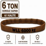 6 Ton Polyester Sonsuz Sapan 6:1 Kalite