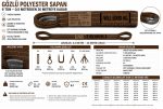 6 Ton Polyester Gözlü Sapan 6:1 Kalite - Görsel 3