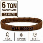 6 Ton Polyester Sonsuz Sapan 7:1 Kalite
