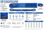 8 Ton Polyester Gözlü Sapan 6:1 Kalite - Görsel 3