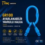 GR100 2 Bacak Sapan Halkası Ayarlanabilir