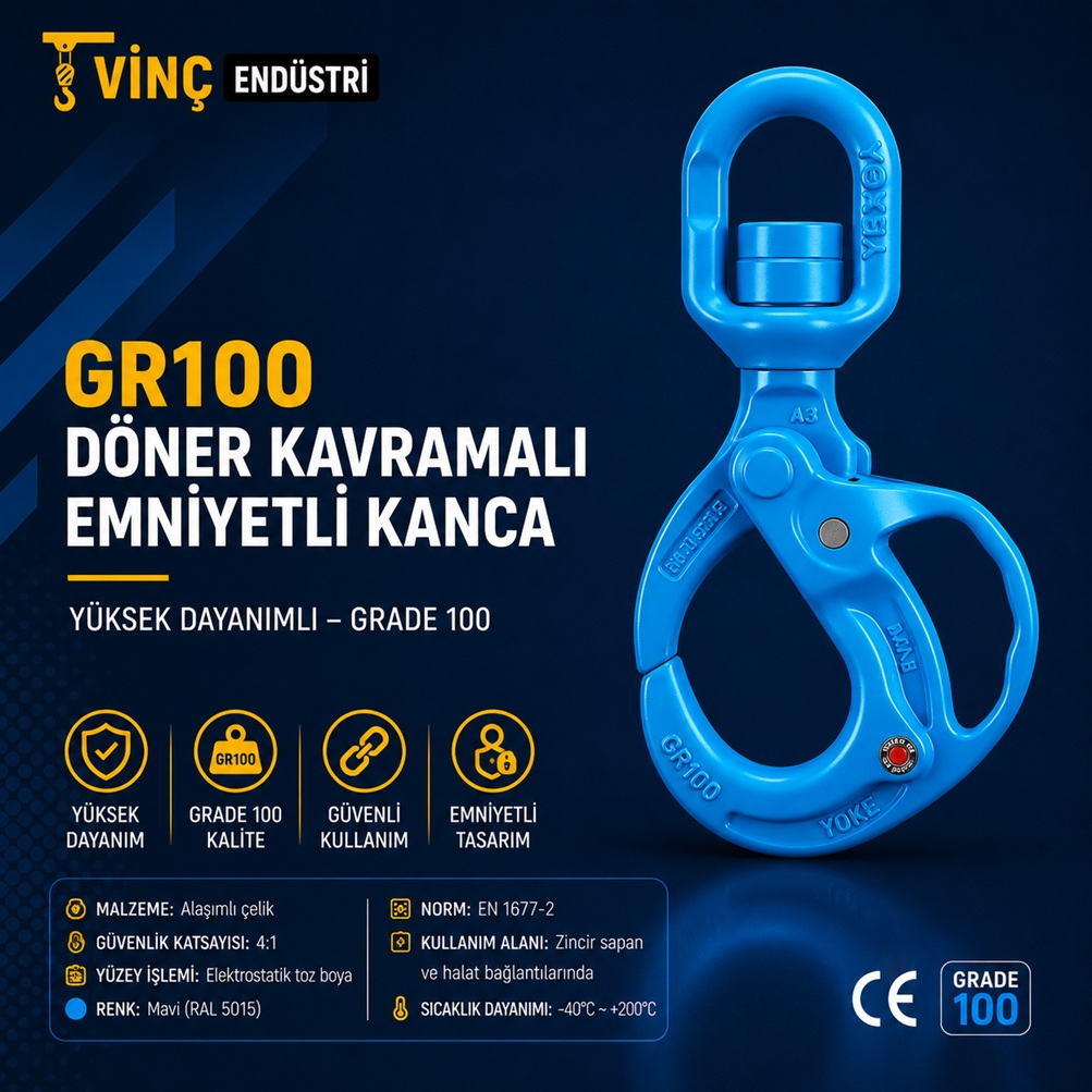 g100-doner-kavramali-emniyetli kanca GR100 Döner Emniyetli Kanca - Görsel 1