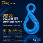 GR100 Gözlü Emniyetli Sapan Kancası
