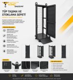 GVN32 Tek Tüp Taşıma ve Stoklama Sepeti - Görsel 2
