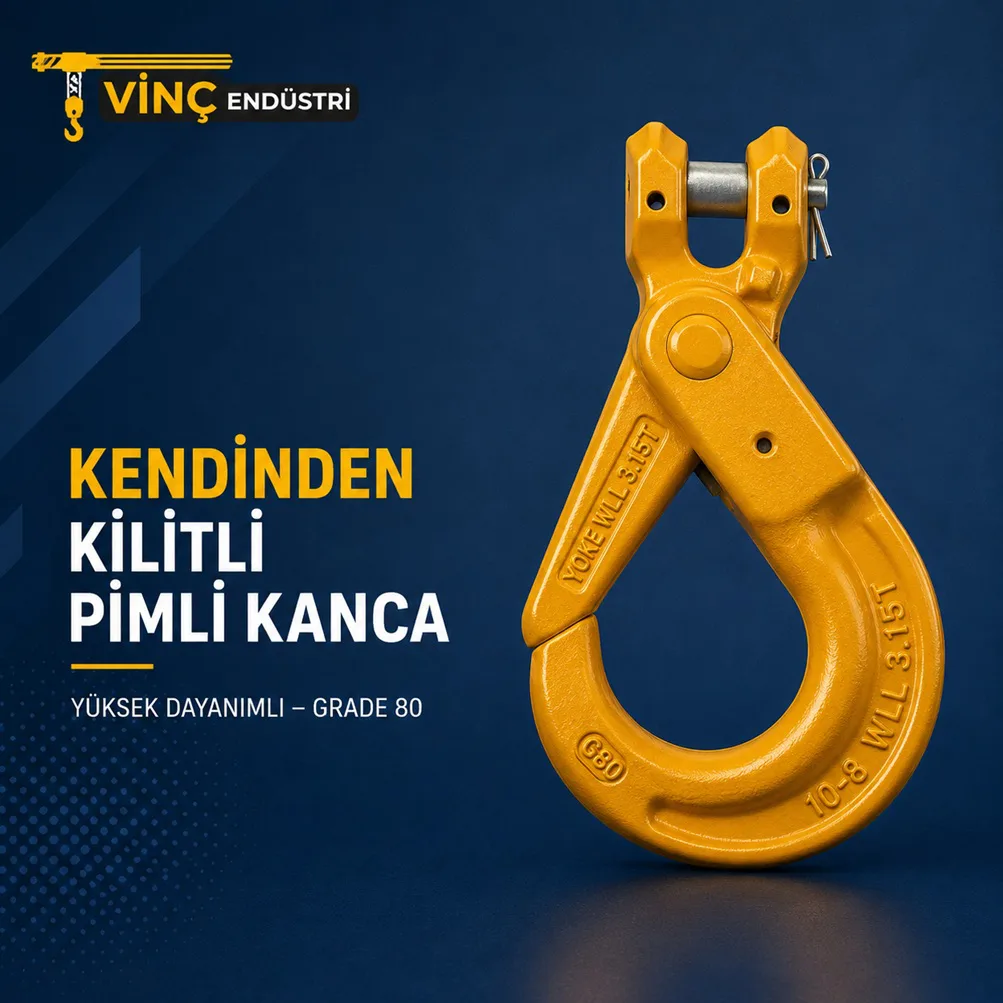 GR80 Kendinden Kilitli Pimli Kanca