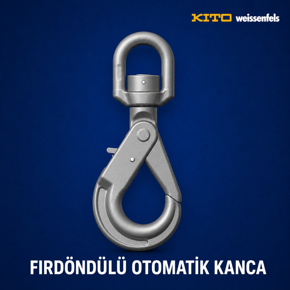 kito-gr100-firdondulu-otomatik-kanca Kito GR100 Fırdöndülü Otomatik Kanca - Görsel 1