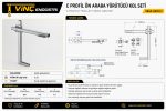 C Profil Ön Araba Yürütücü Kol Seti - Görsel 2