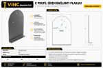 C Profil Siren Bağlantı Plakası - Görsel 2